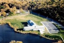 Bowman Library, seen from the air